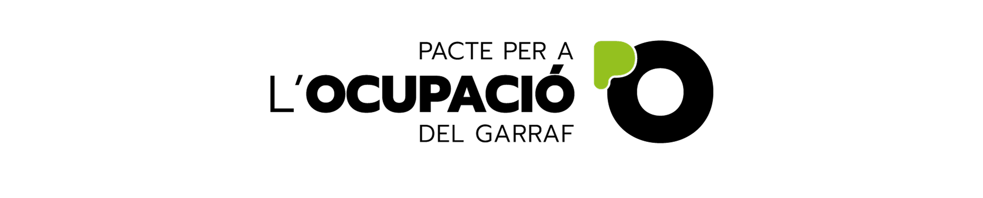 Diseño Gráfico Pacte per l'Ocupació del Garraf Logotipo