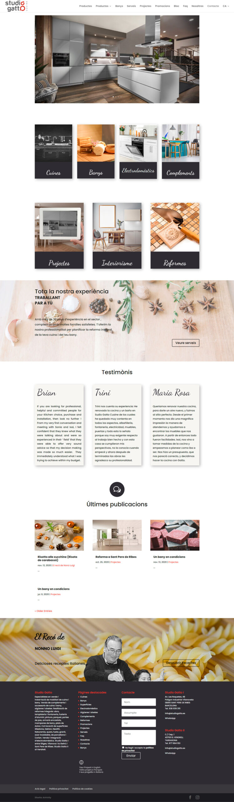 Diseño web Sant Pere de Ribes