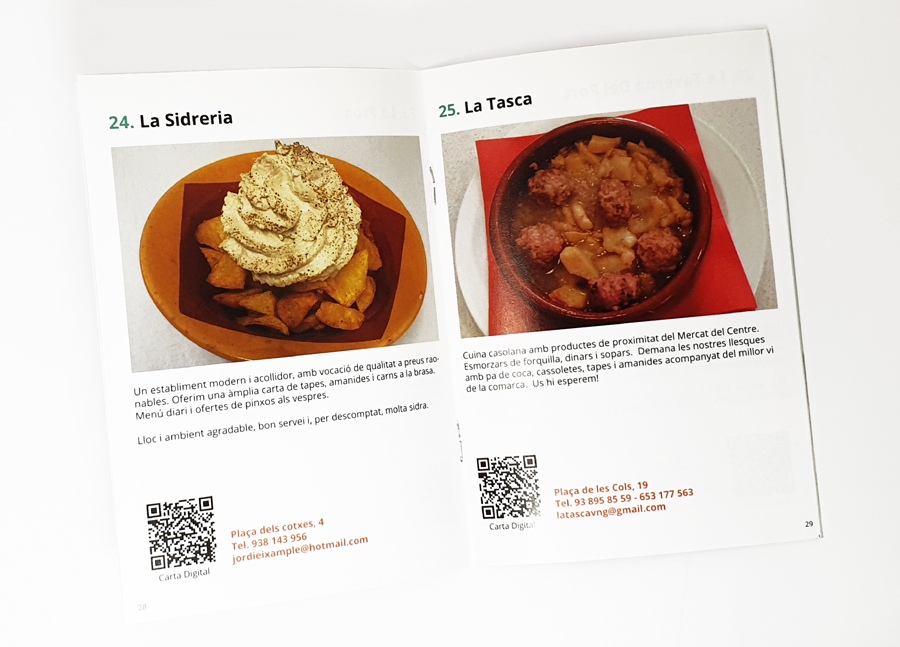 Diseeño gráfico Vilanova i la Geltrú Guia Gastronòmica