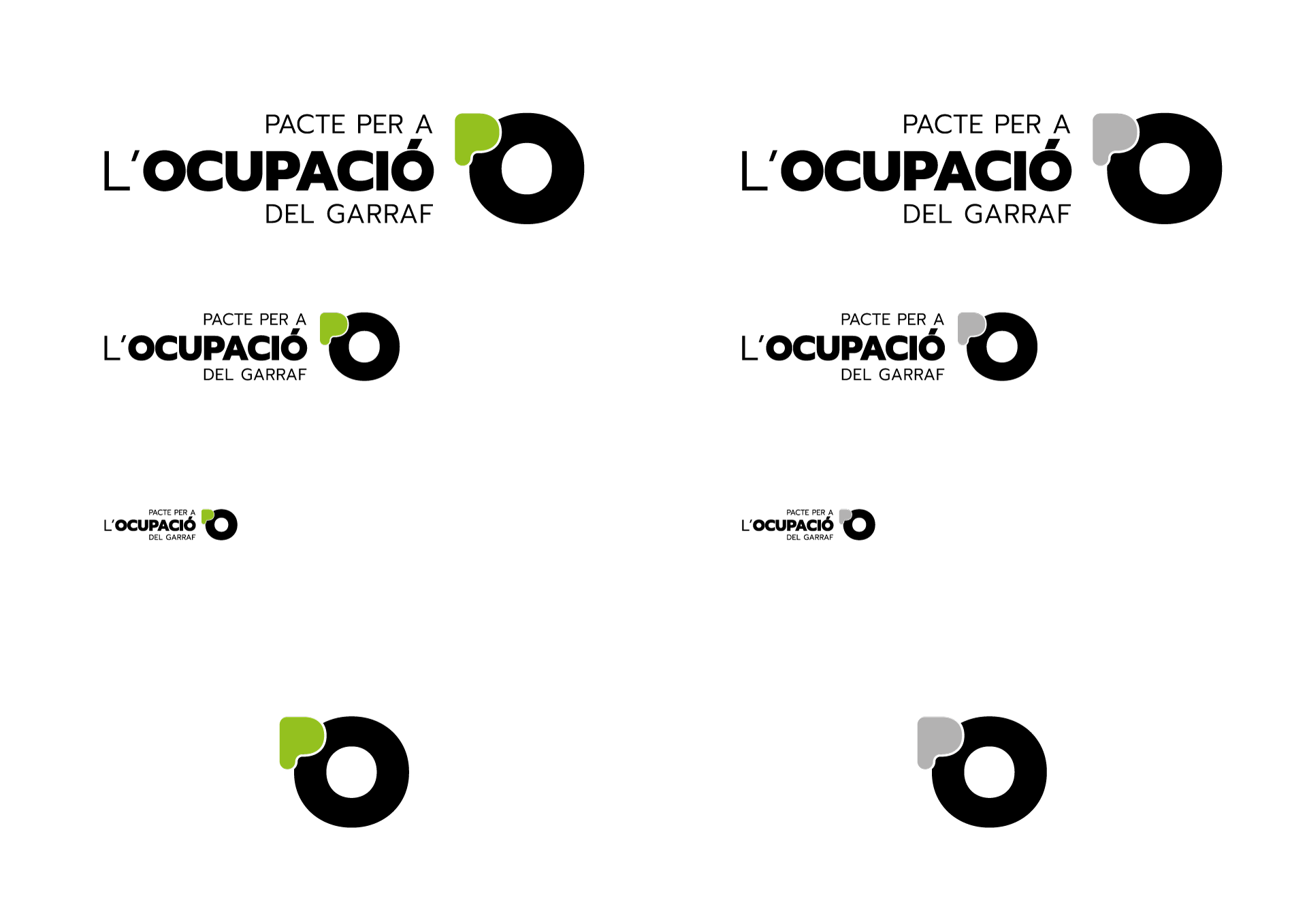Diseño Gráfico Logotipo Pacte per l'Ocupació del Garraf