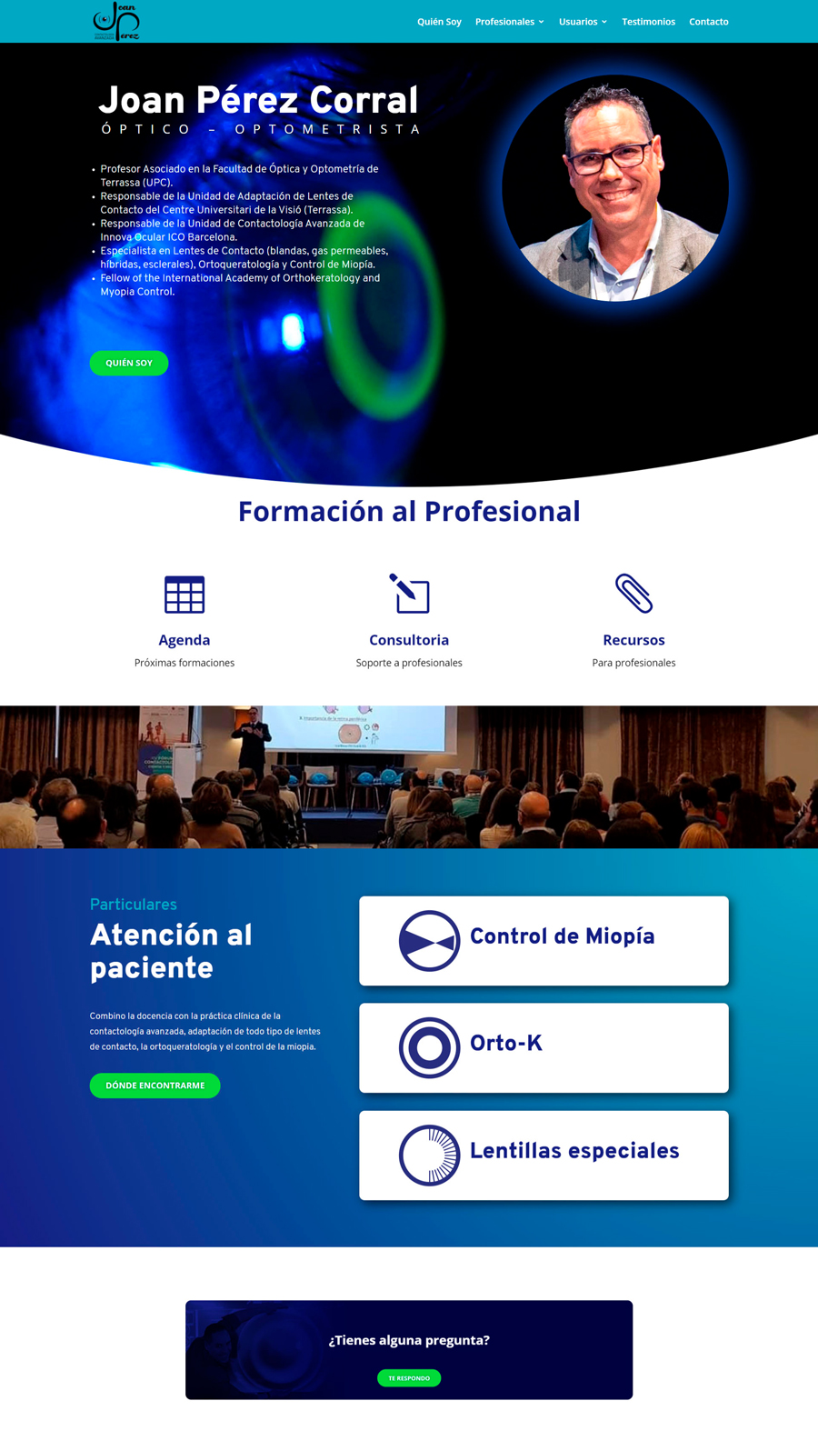 diseño web Joan Pérez