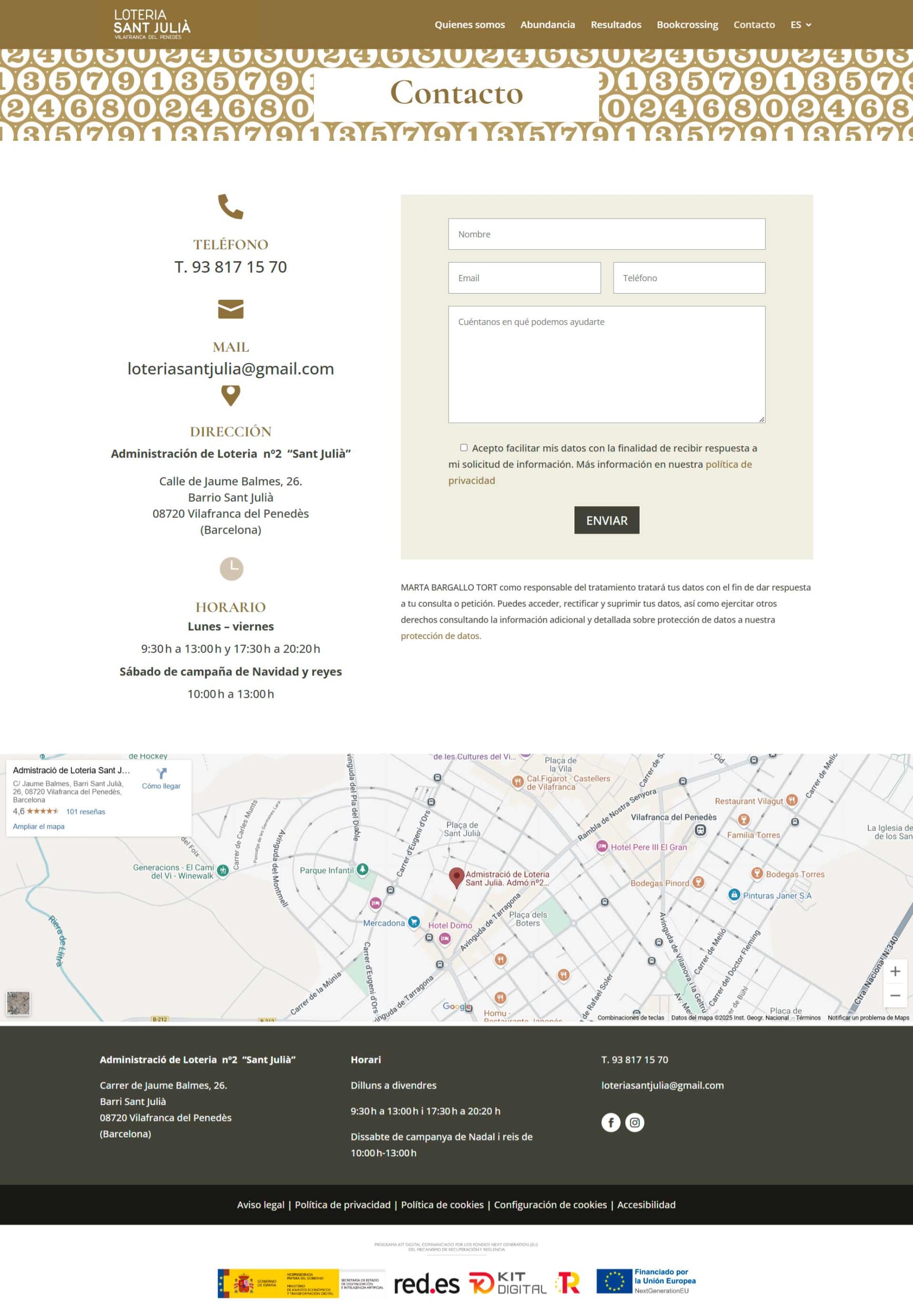 Diseño web en Barcelona Hotel Consolación